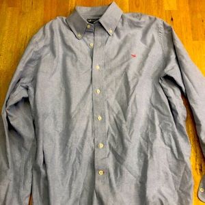 Men’s M blue Southern Marsh button up dress shirt